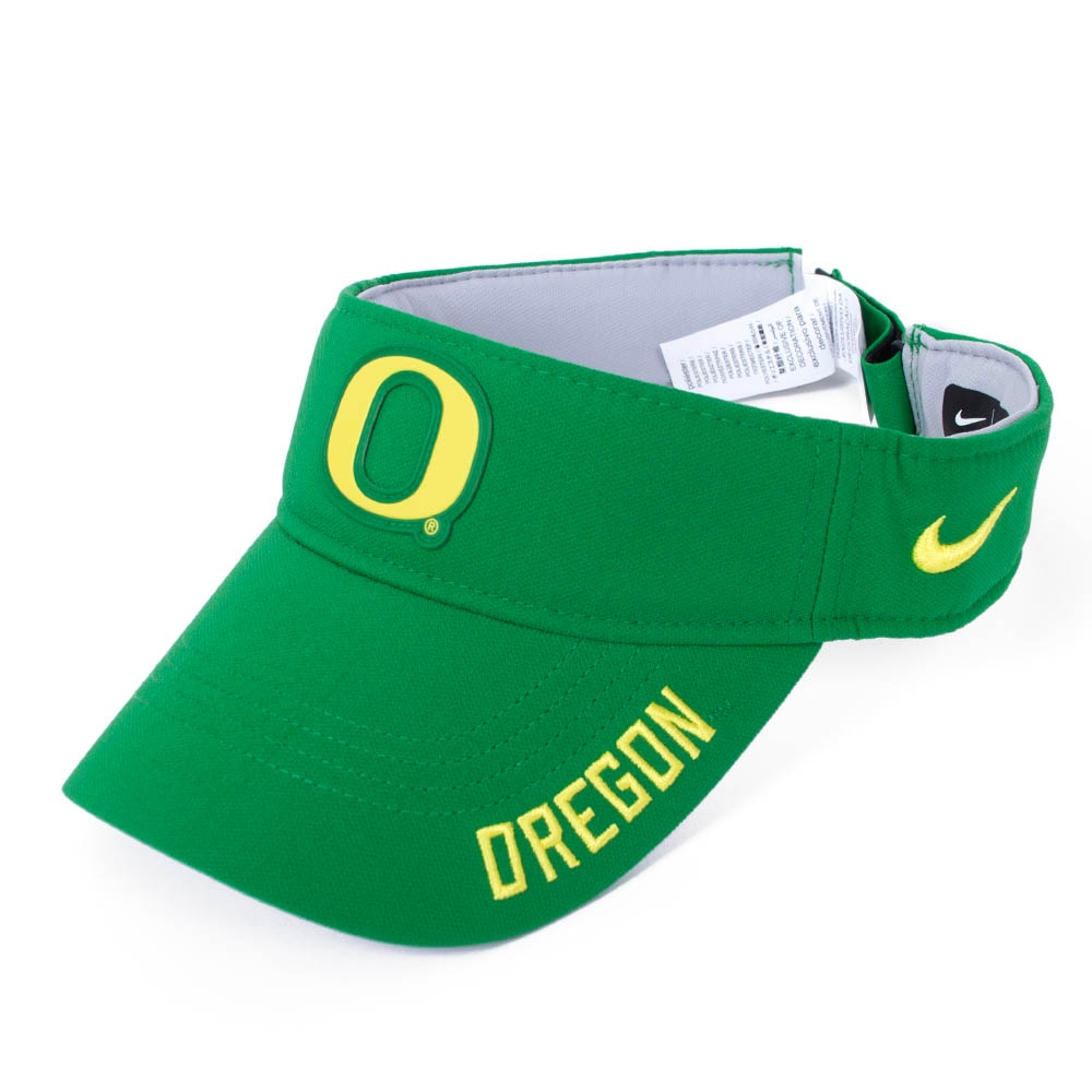 Classic Oregon O, Nike, Green, Visor, Performance/Dri-FIT, Accessories, Unisex, Ace, Primetime, Oregon, 882520